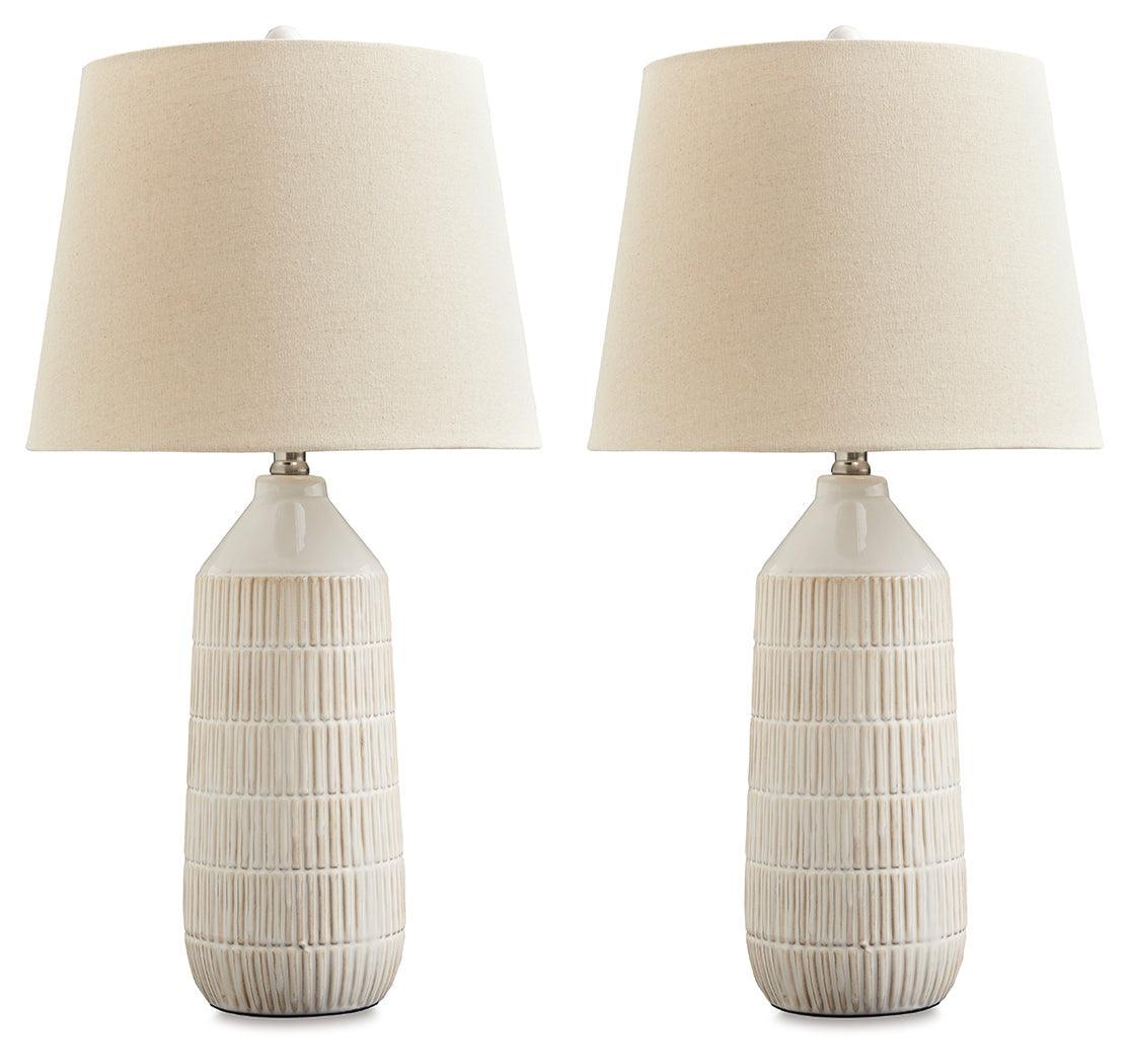 Willport Off White Table Lamp (Set Of 2) - Ella Furniture
