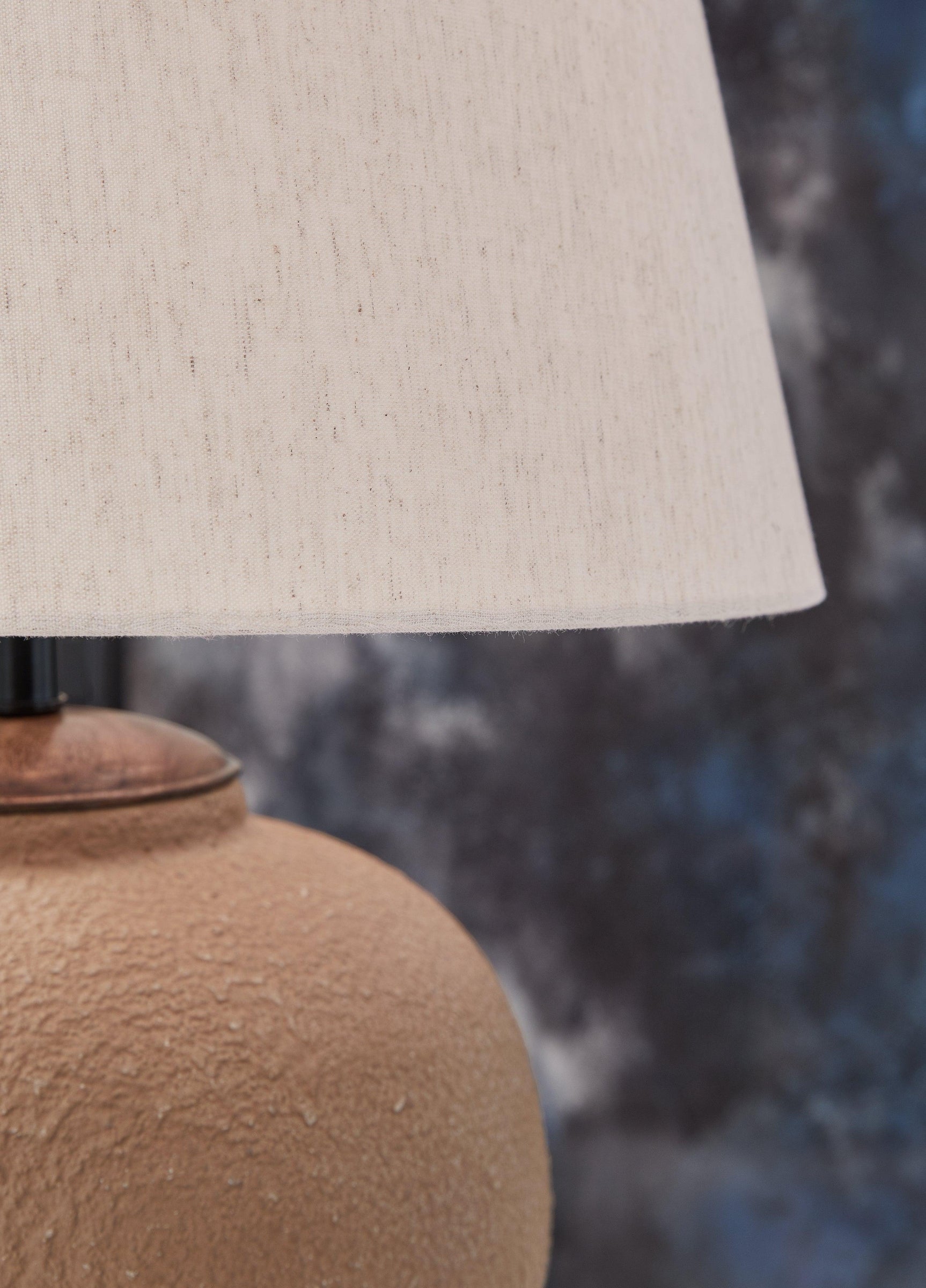 Scantor Rust Metal Table Lamp with Empire Shade