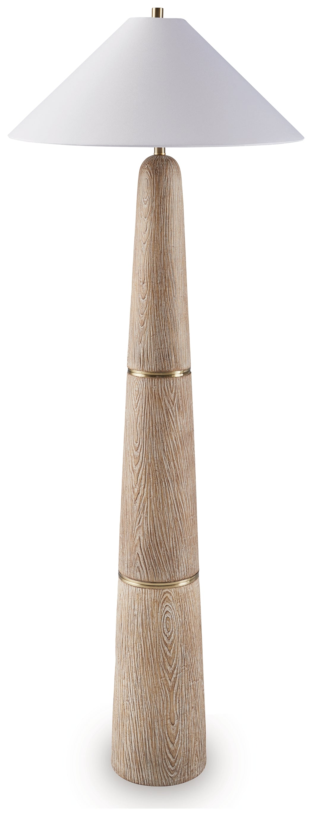 Gasparleigh Brown/Gold Finish Floor Lamp