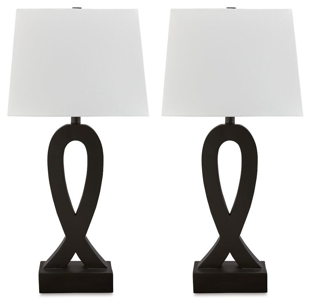 Markellton Black Table Lamp (Set Of 2) - Ella Furniture