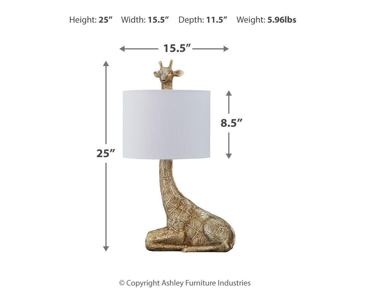 Ferrison Gold Finish 2-Piece Table Lamp Set