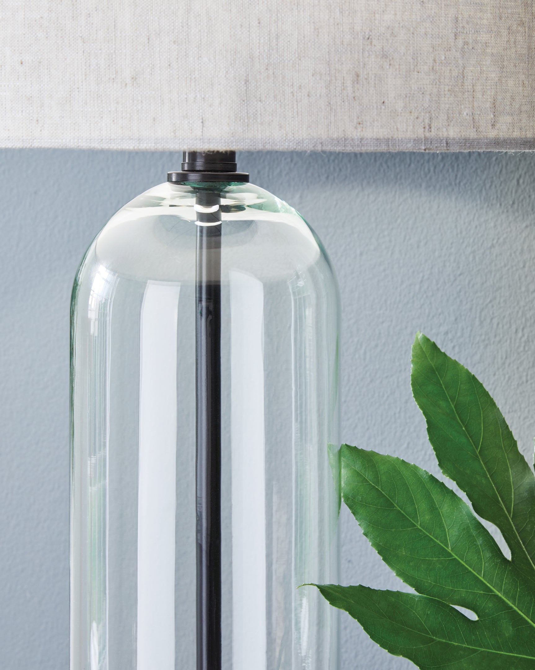 Kerrbrook Clear/Black Table Lamp