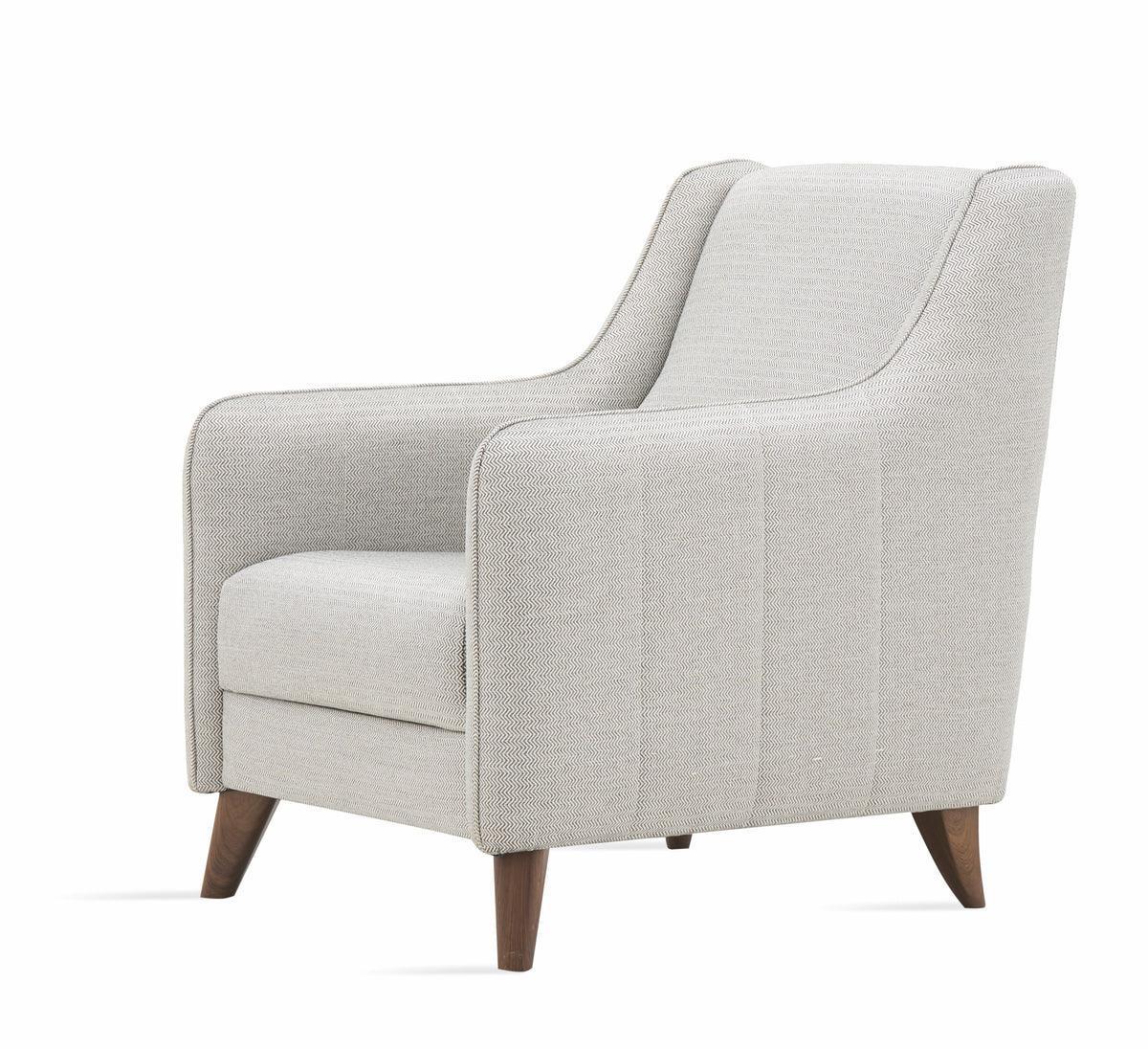 Fabia Light Gray Armchair - Ella Furniture