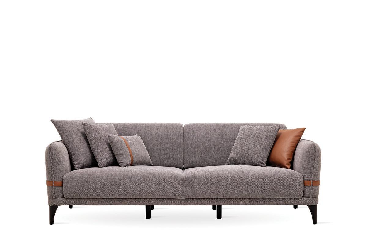 Linz Gray 3-Seater Sofa Bed - Ella Furniture