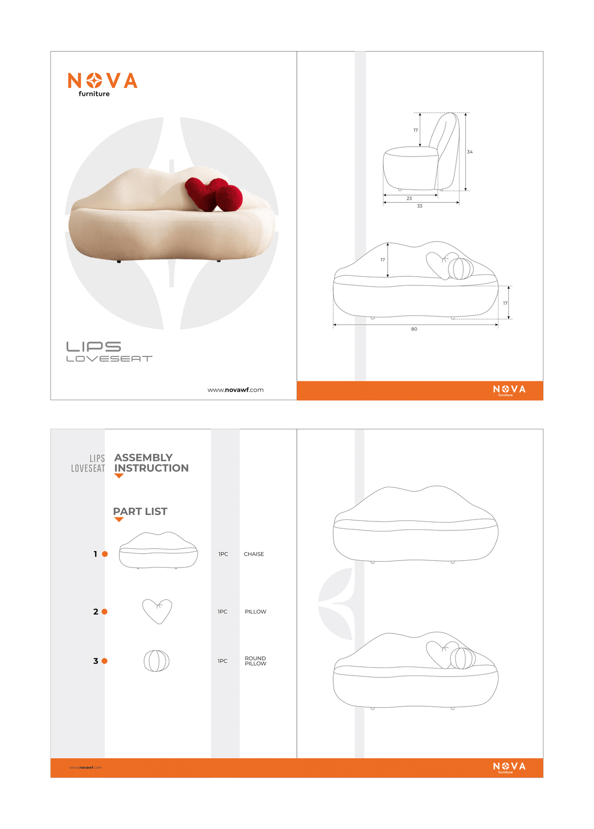 Audrey Red Velvet Loveseat 81"