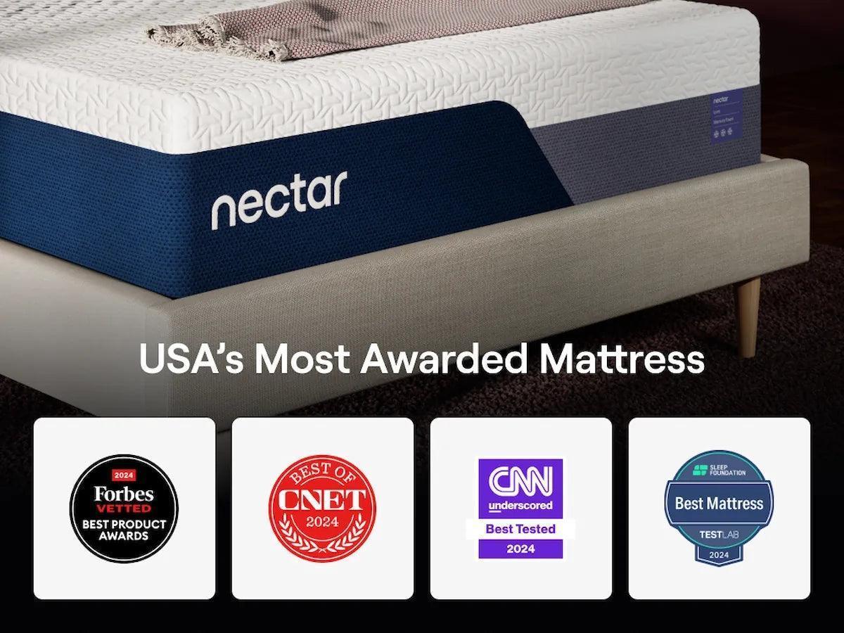 Nectar Luxe Memory Foam 5.1 White King Mattress