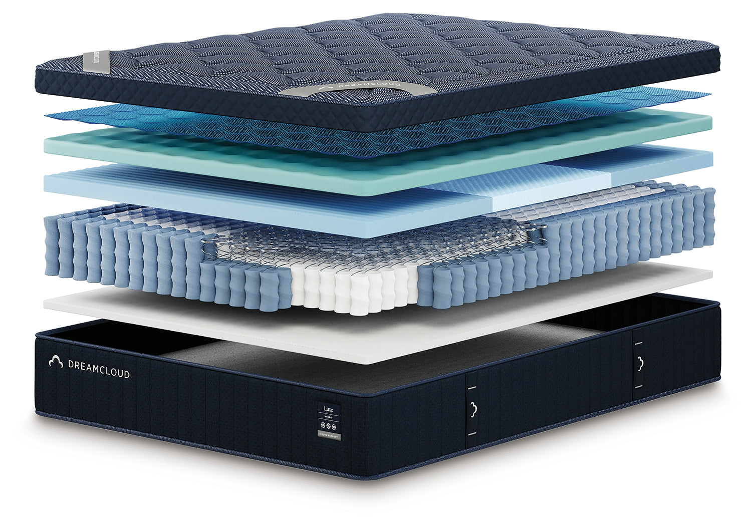 DreamCloud Luxe Hybrid White Queen Mattress
