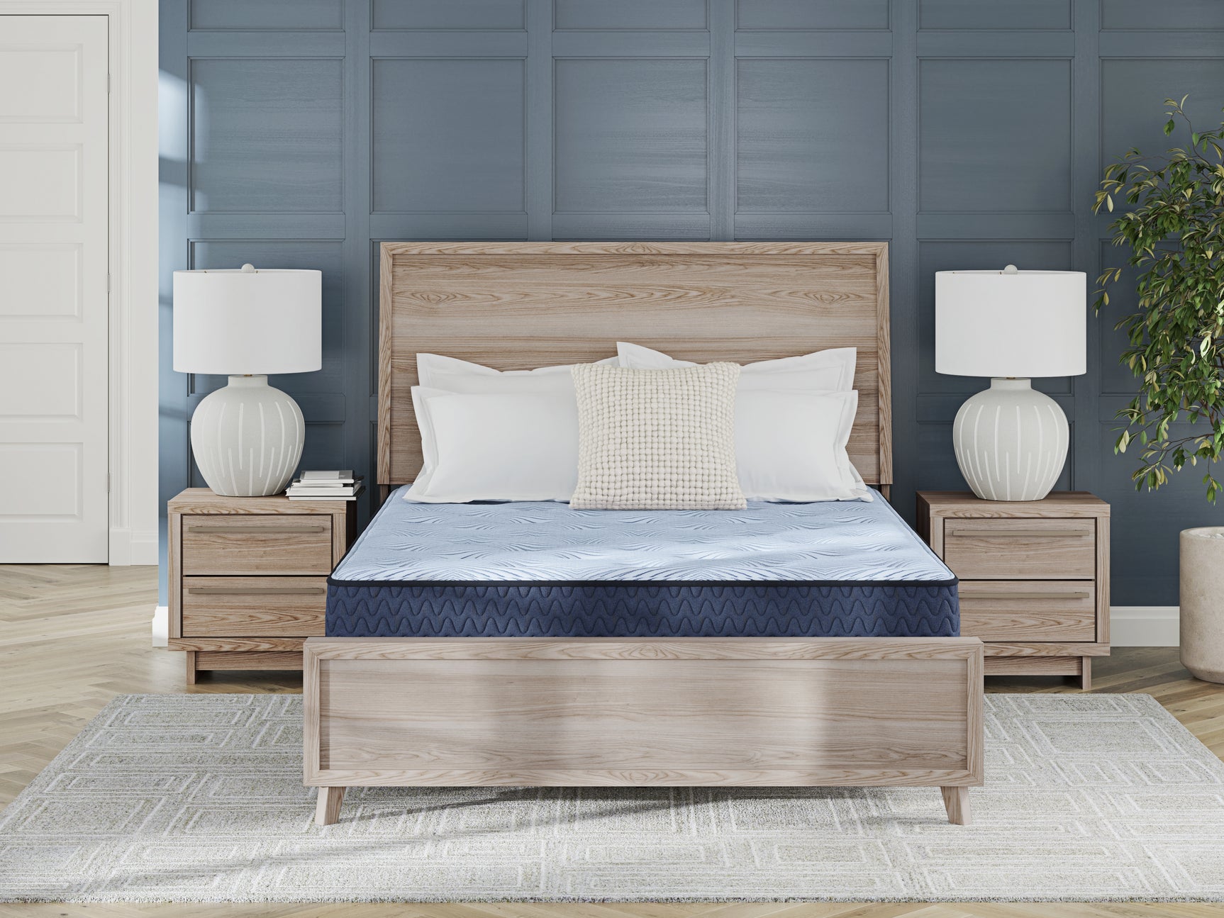 Peak 2.0 10 Hybrid Light Blue Full Mattress