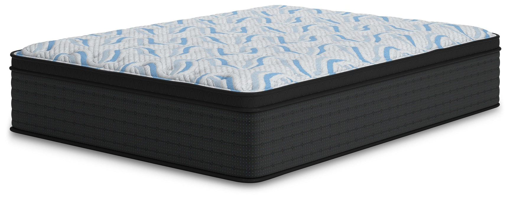 Elite Springs Plush Gray/Blue Queen Mattress
