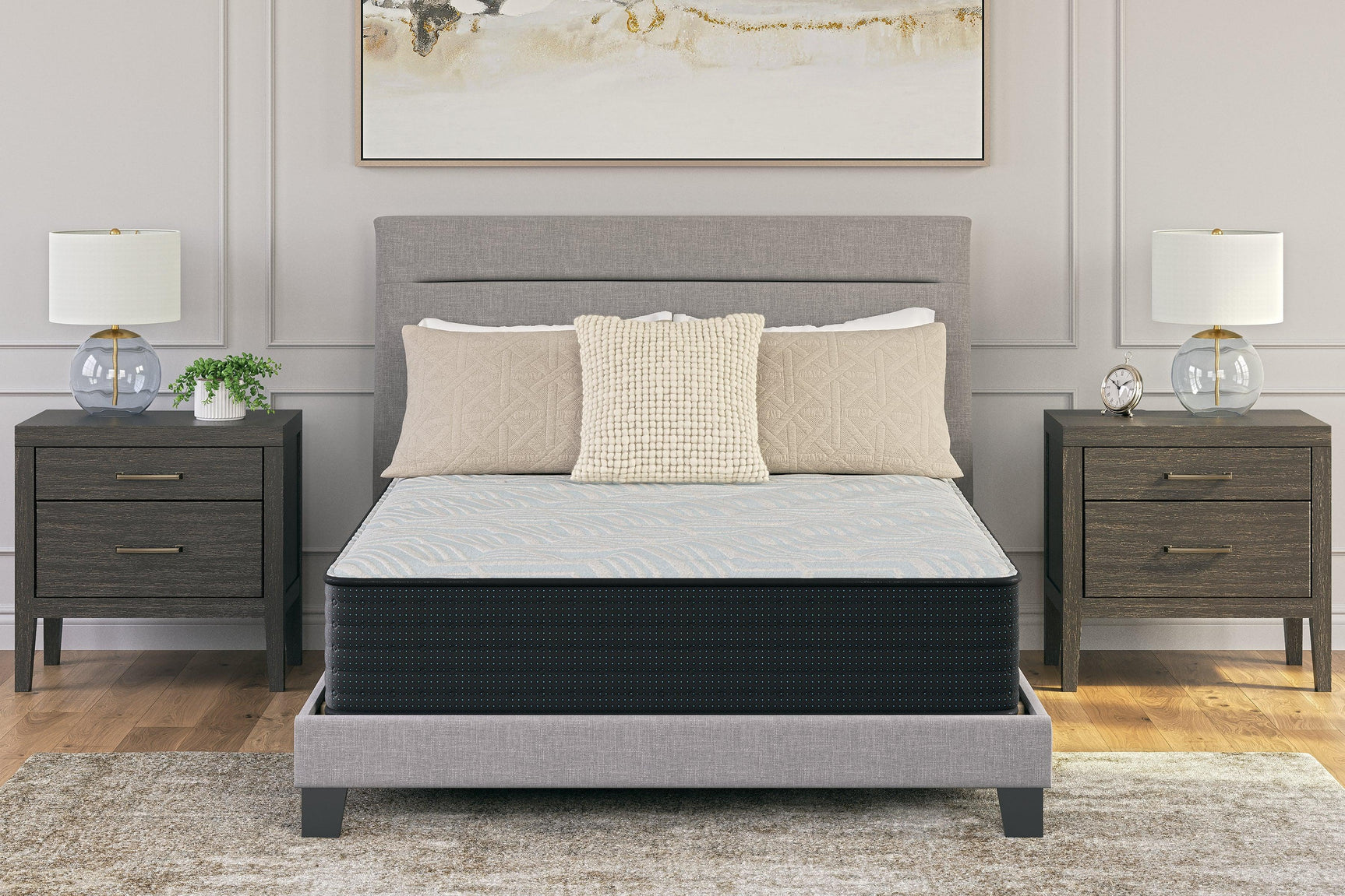 Palisades Firm Gray/blue Twin Mattress - Ella Furniture
