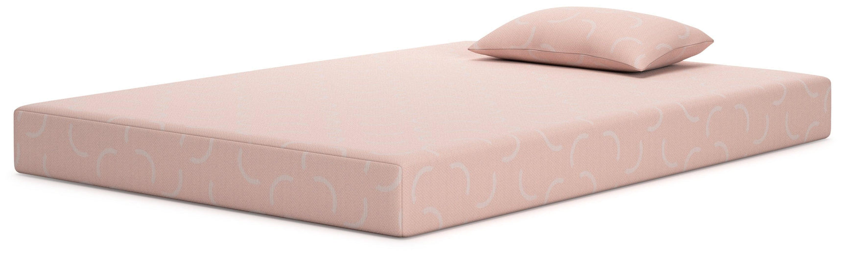 iKidz Coral Twin Memory Foam Mattress with Pillow