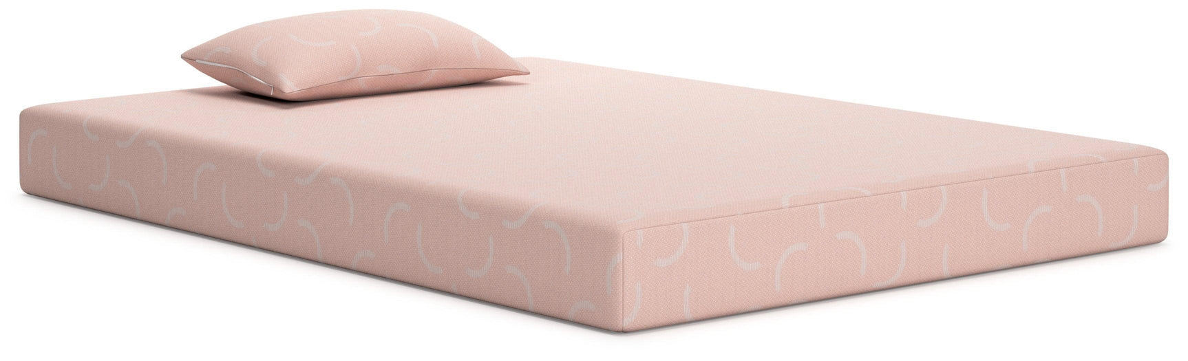 iKidz Coral Twin Memory Foam Mattress with Pillow