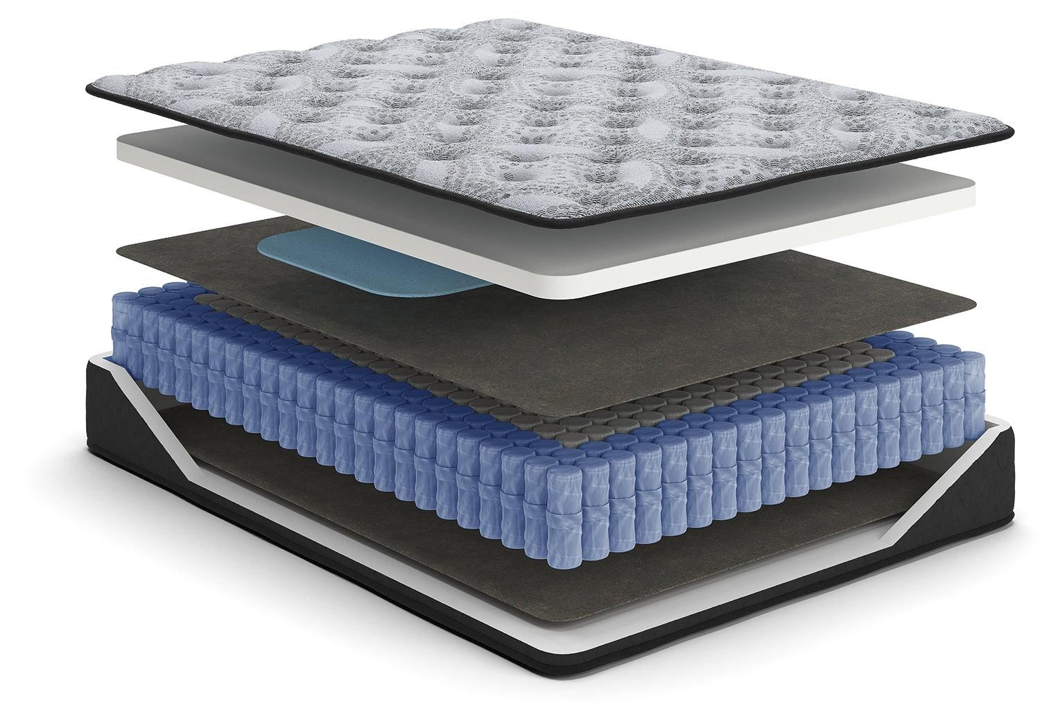Comfort Plus Gray Queen Hybrid Mattress by Ashley