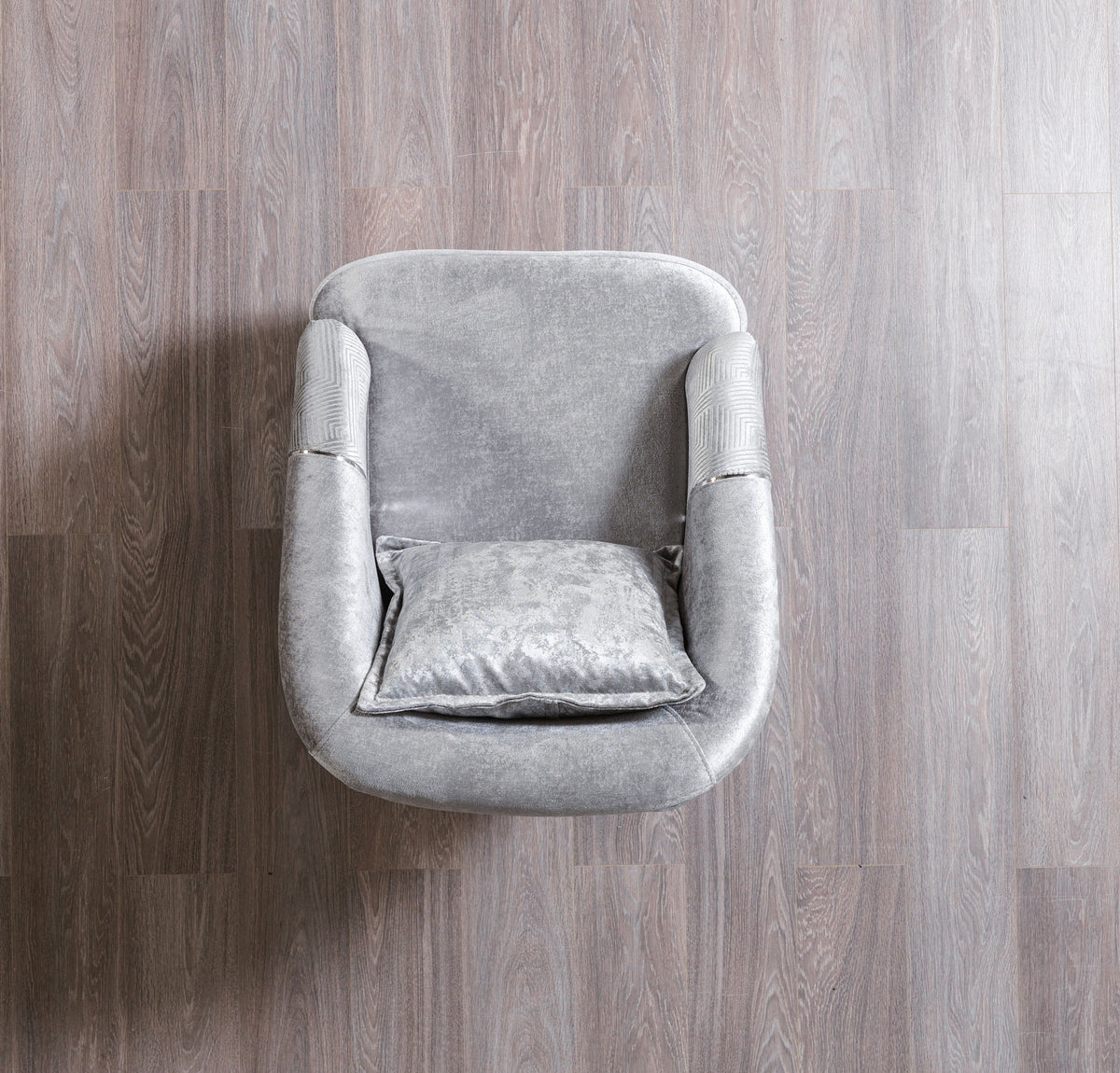 Ella Silver Velvet Chair