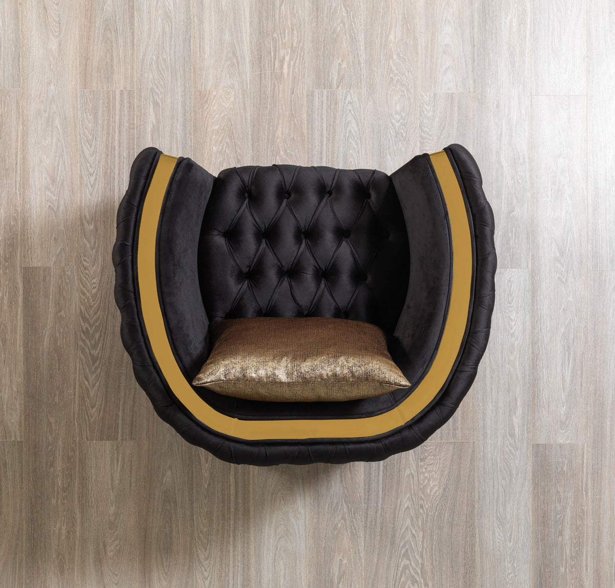 Sofia Black Velvet Chair