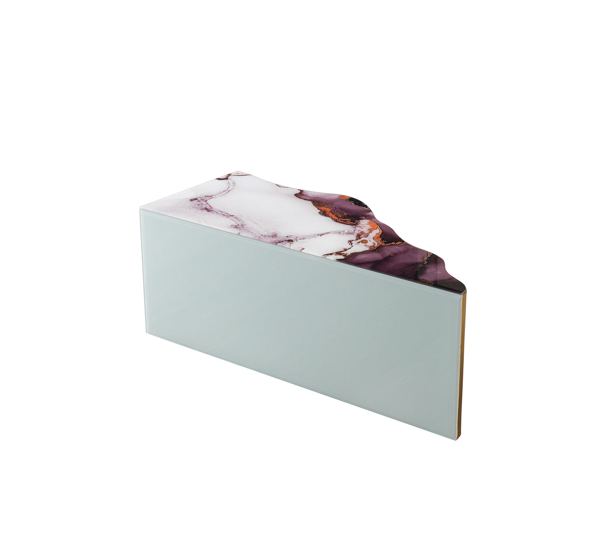 Leah White Marble 3-Piece Coffee Table