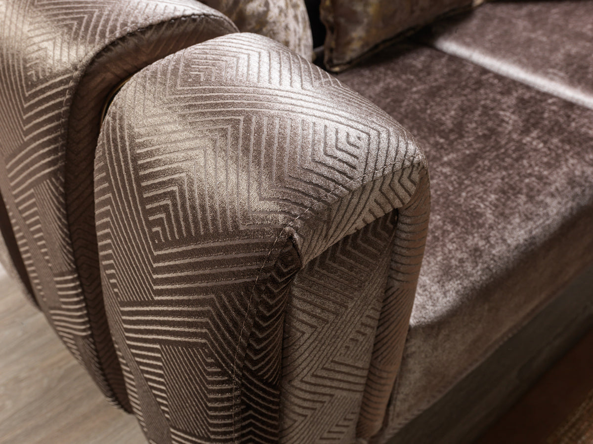 Santana Coffee Velvet Loveseat view 4
