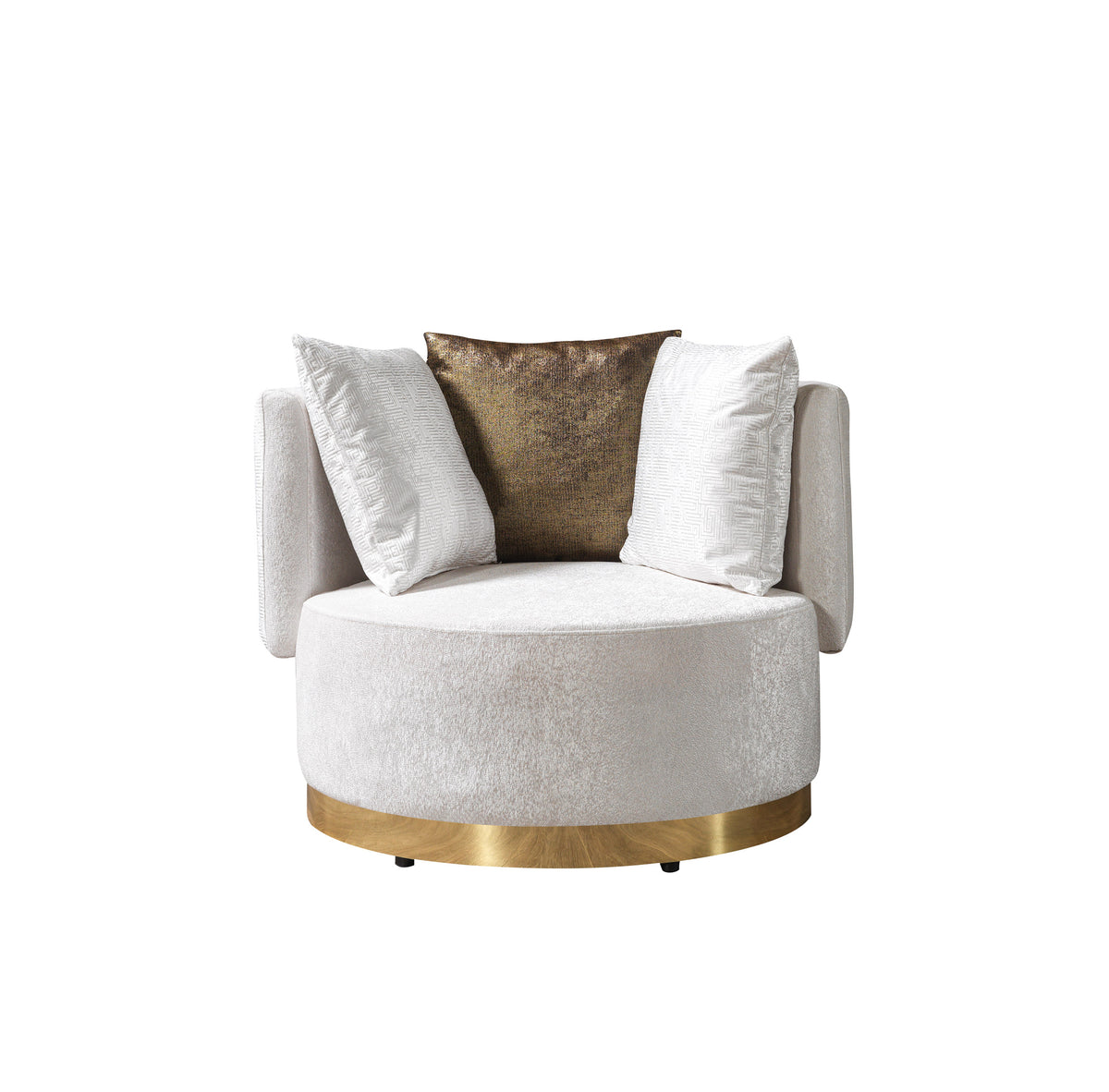 Anne Ivory Velvet Chair