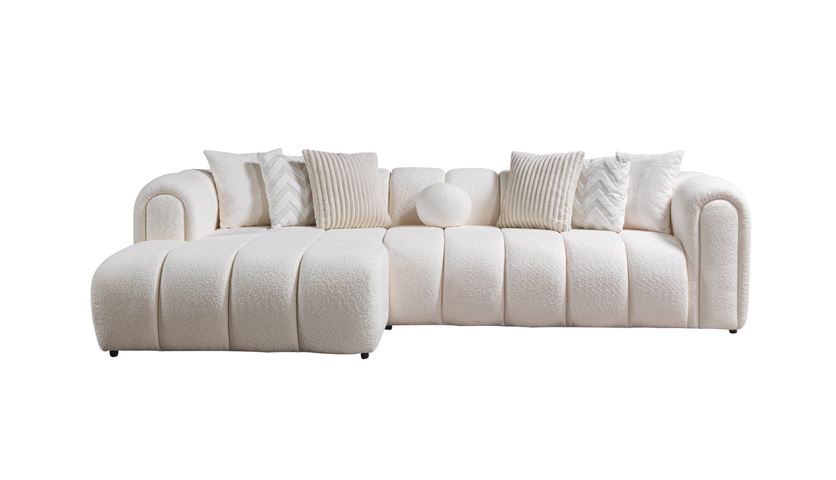 Lis Ivory Boucle LAF 115" Sectional view 13