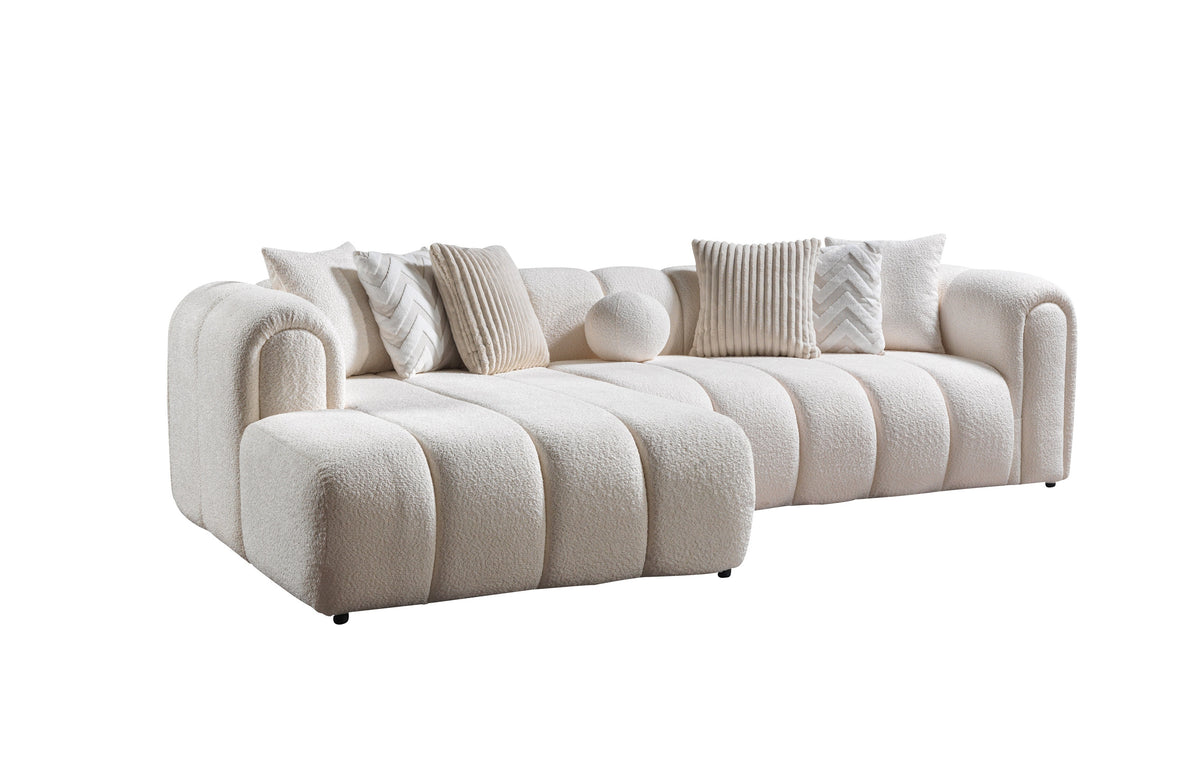 Lis Ivory Boucle LAF 115" Sectional view 12