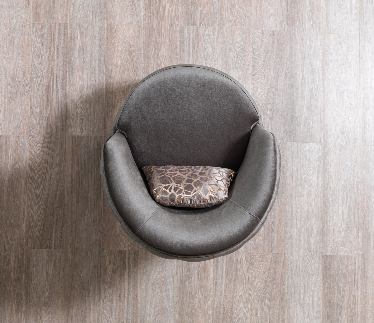Scarlett Gray Velvet Chair