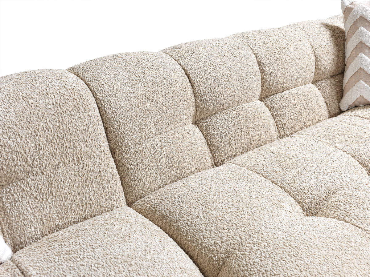 Lili Sand Boucle LAF 110" Sectional