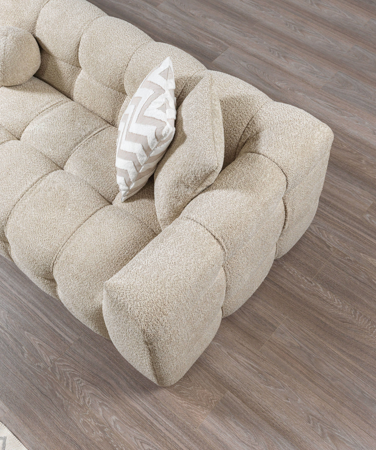 Lili Sand Boucle LAF 110" Sectional