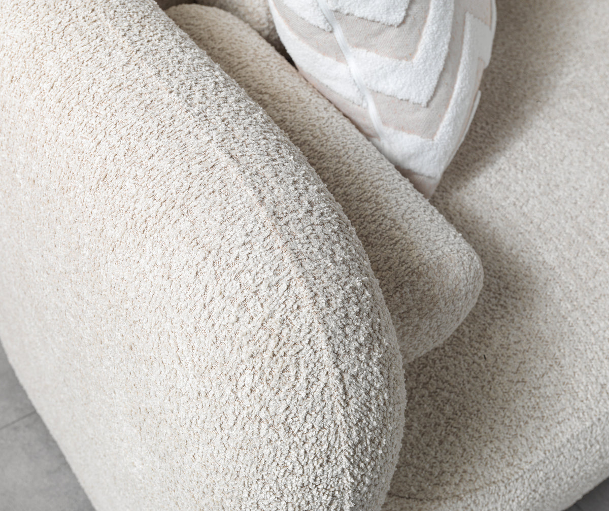 Hanna Sand Boucle RAF 110" Sectional
