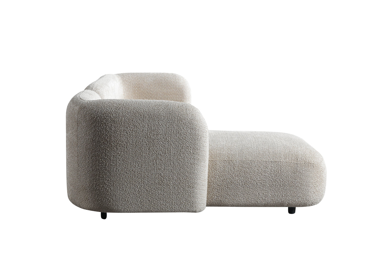 Hanna Sand Boucle LAF 110" Sectional