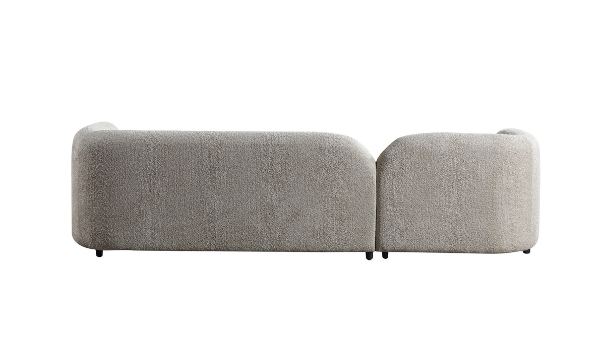 Hanna Sand Boucle LAF 110" Sectional