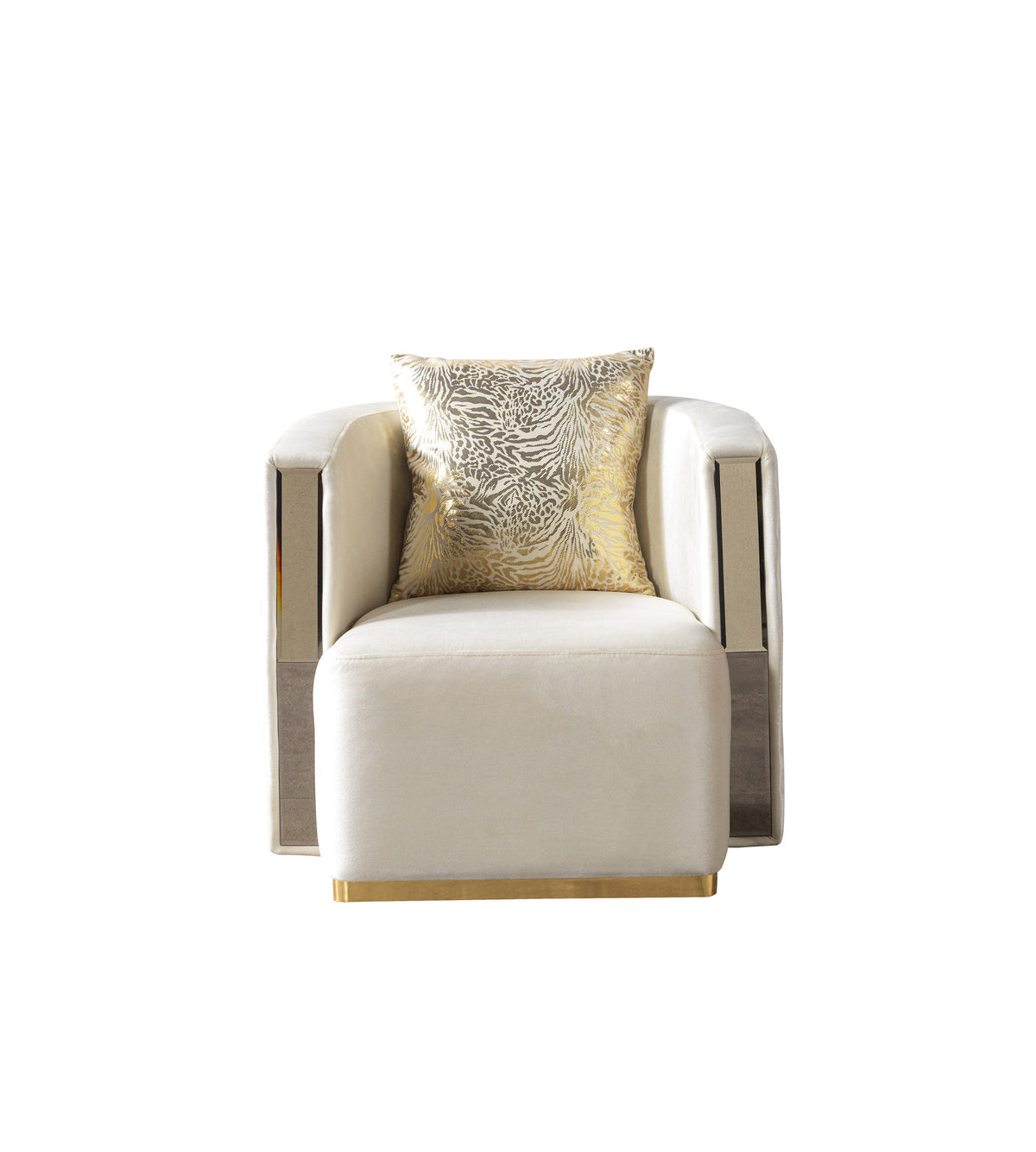 Belly Ivory Velvet Sofa 92" & Loveseat 76"