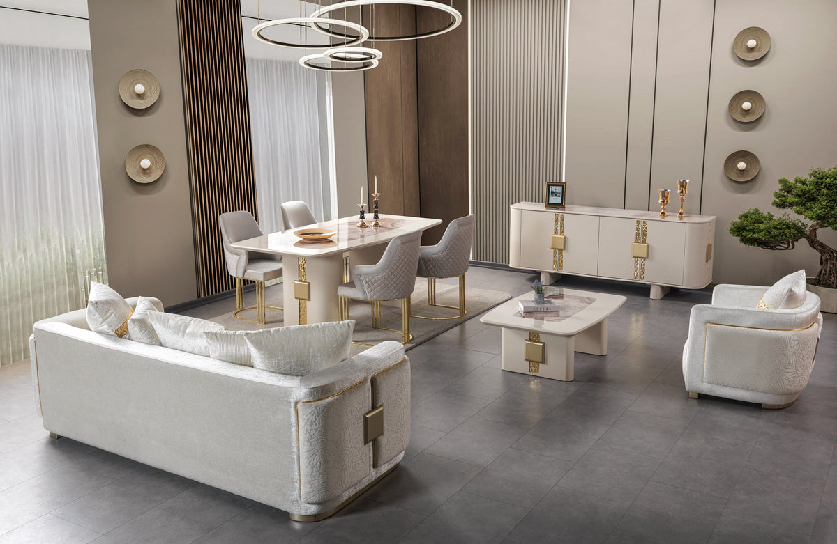 Carlina Ivory Coffee Table view 2