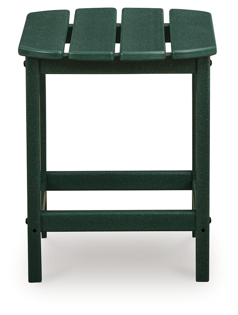 Sundown Shores Green Outdoor End Table
