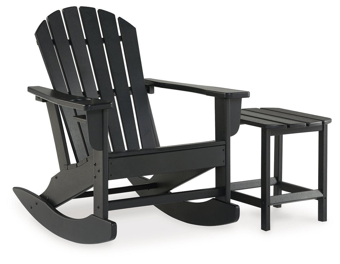Sundown Black Treasure Outdoor Chair With End Table