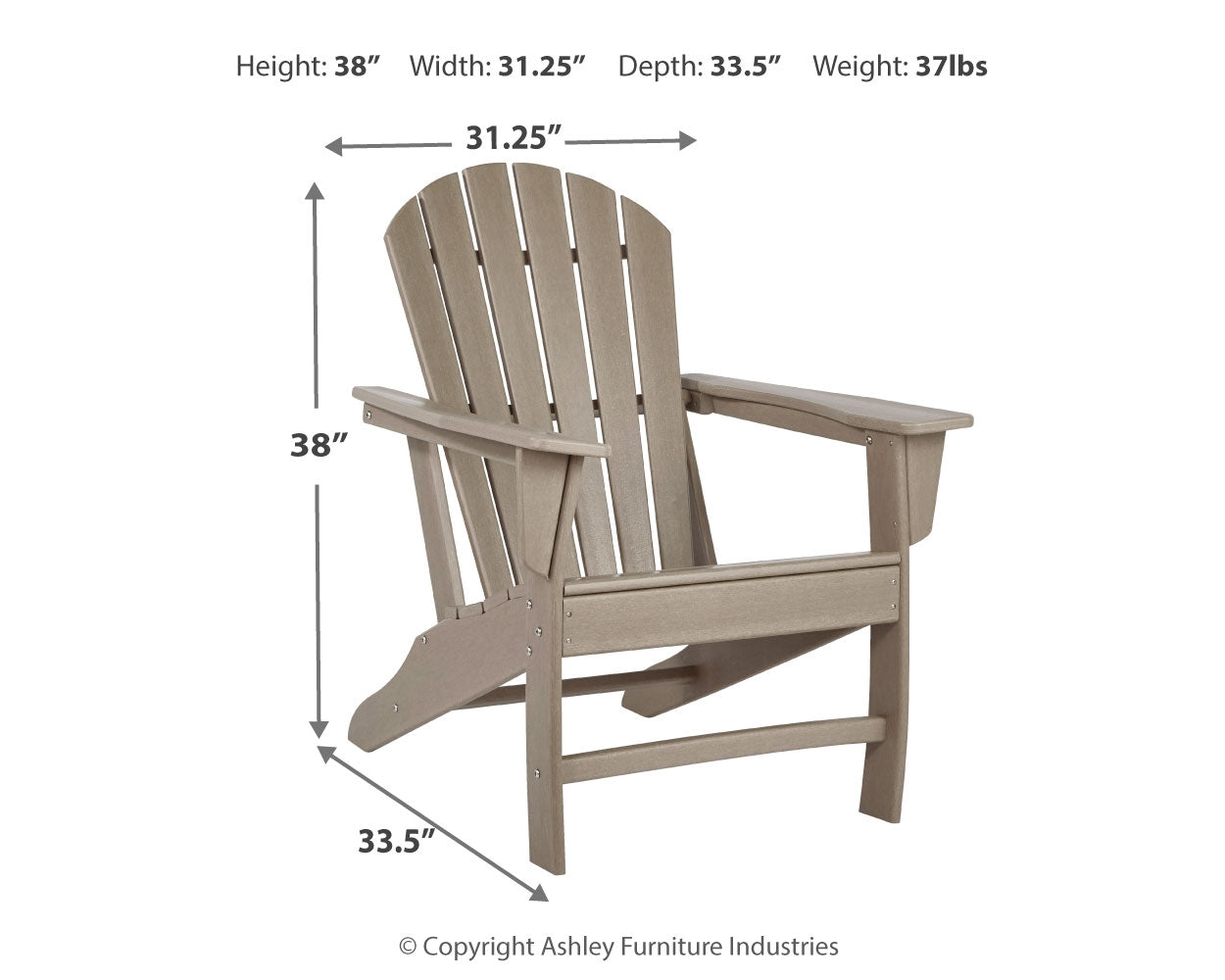Sundown Driftwood Treasure 2 Outdoor Chairs with End Table