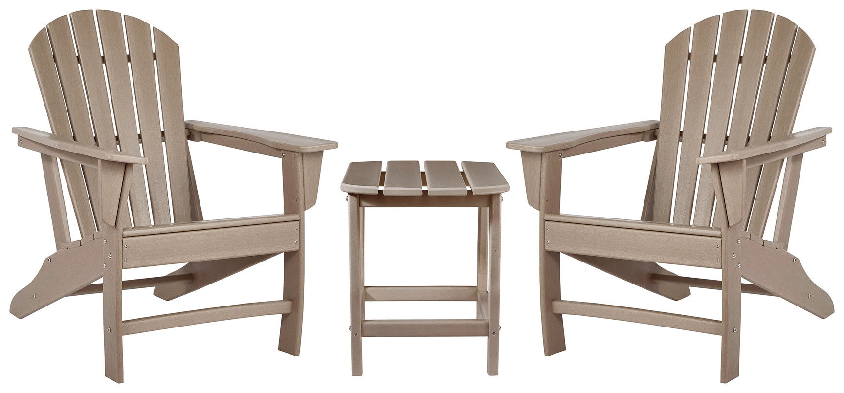 Sundown Driftwood Treasure 2 Outdoor Chairs with End Table