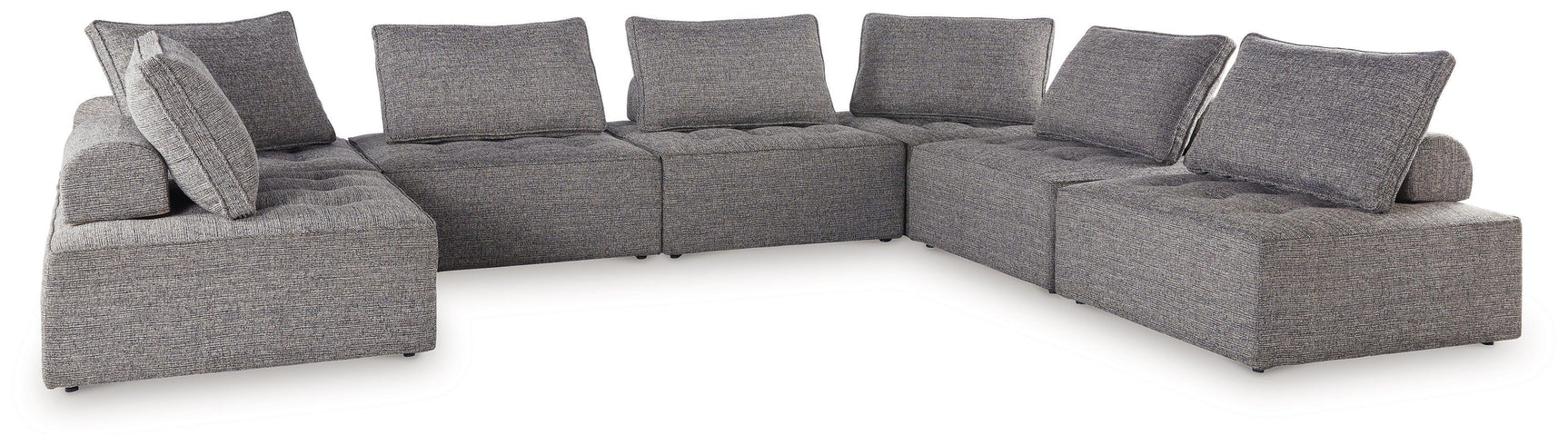 Bree Zee Brown 7-Piece Outdoor Sectional Sofa