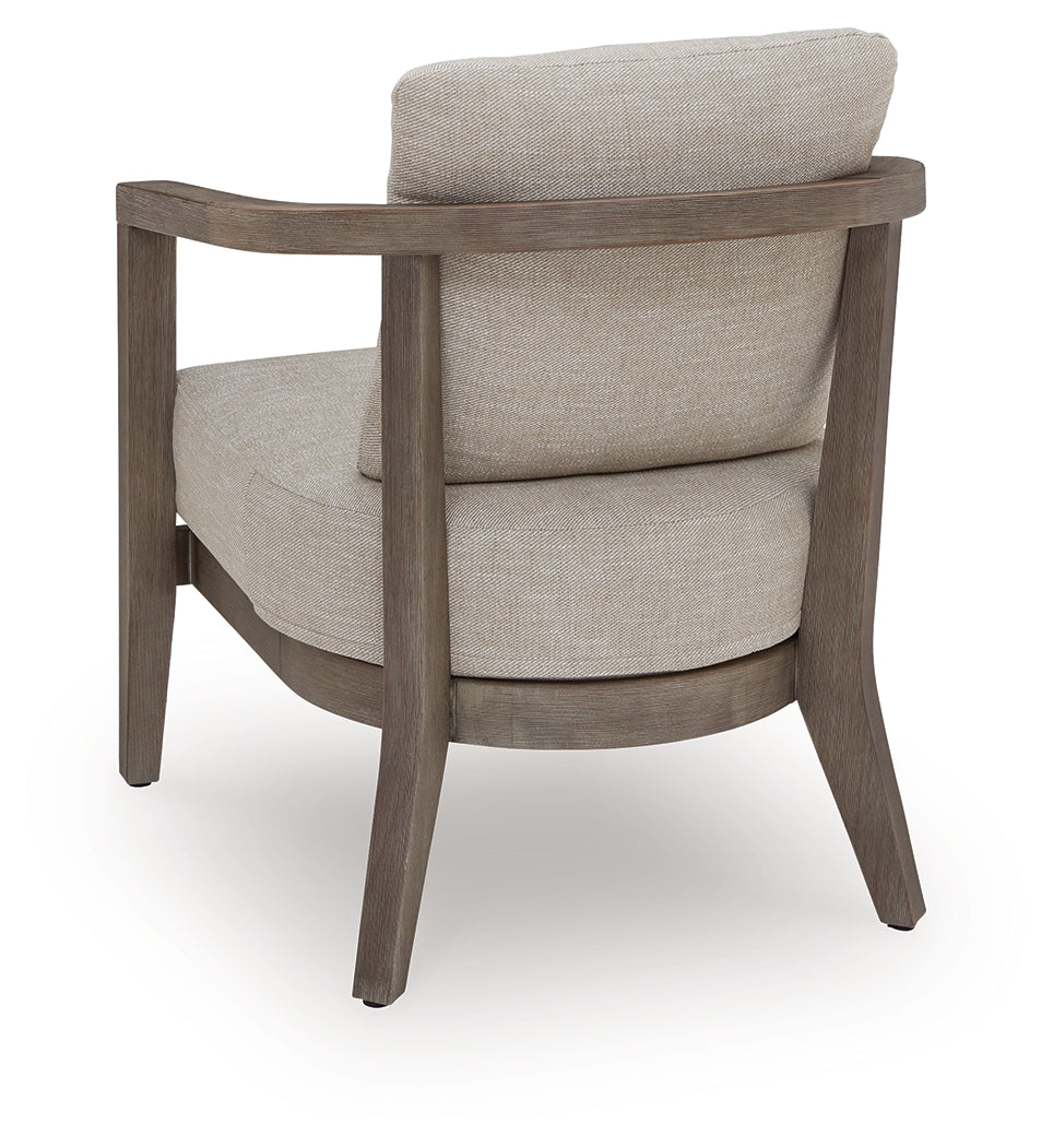 Joy Lagoon Beige Outdoor Chairs with Cushions/Table (Set of 3)