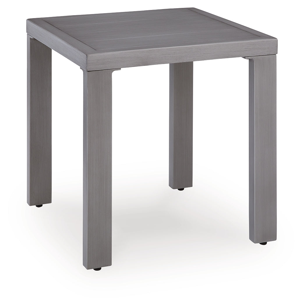 Half Moon Beach Gray Outdoor End Table