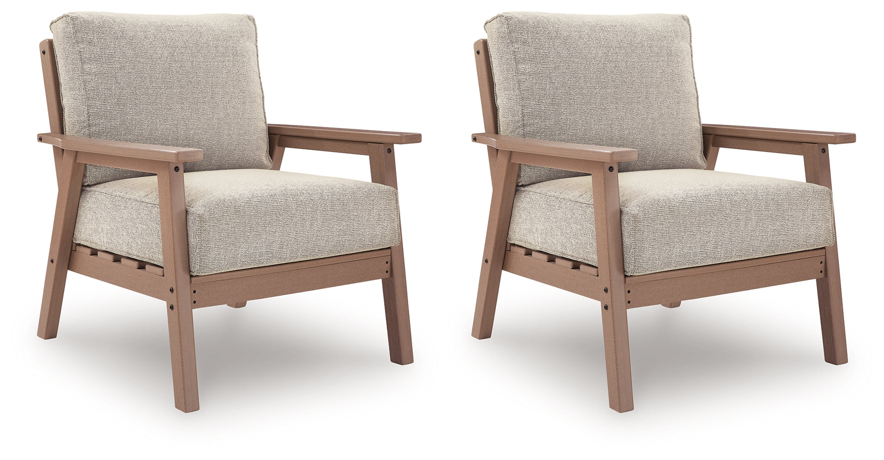 Grover Driftwood Beach Outdoor Sofa with 2 Lounge Chairs