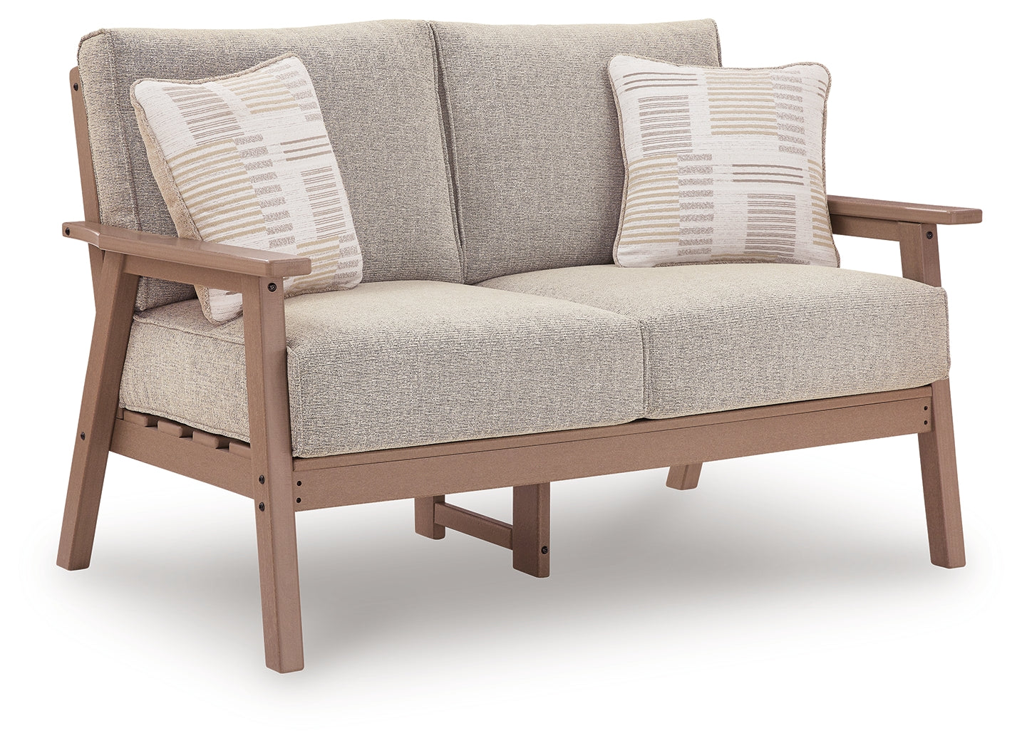 Grover Beach Driftwood Outdoor Loveseat with Cushion