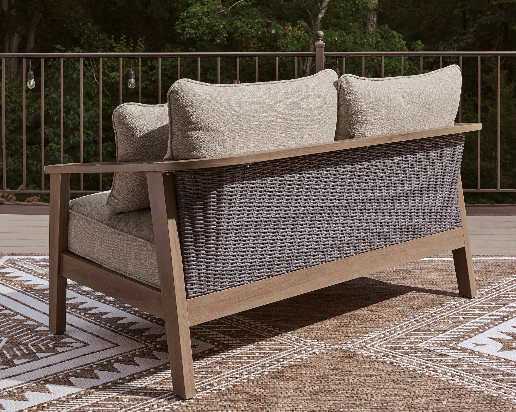 Harmony Natural/Gray Headlands Outdoor Sofa and Loveseat