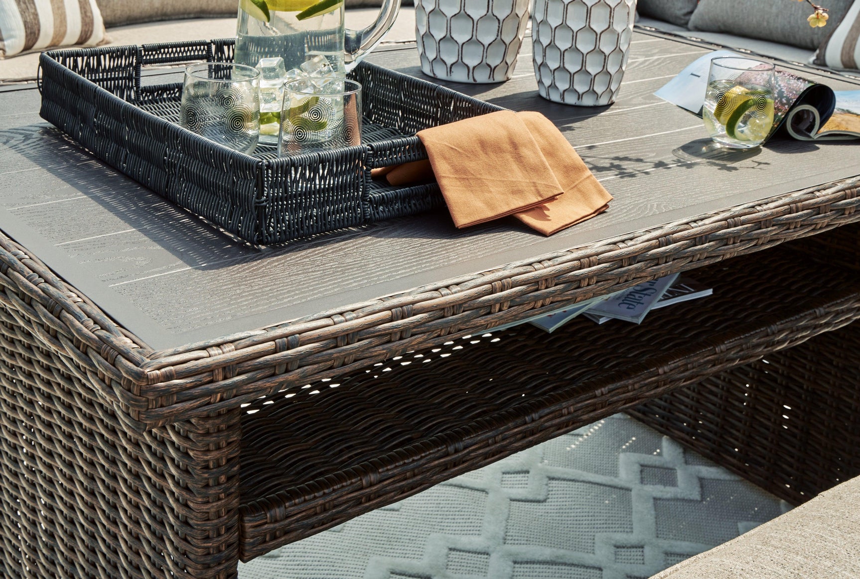 Brook Ranch Brown Outdoor Multi-Use Table
