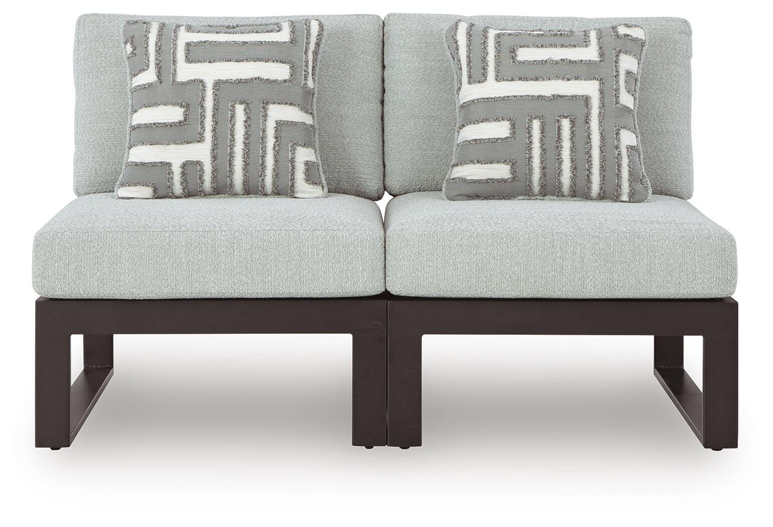 Beachloft Black/Gray 2-Piece Outdoor Sectional from Ella Furniture