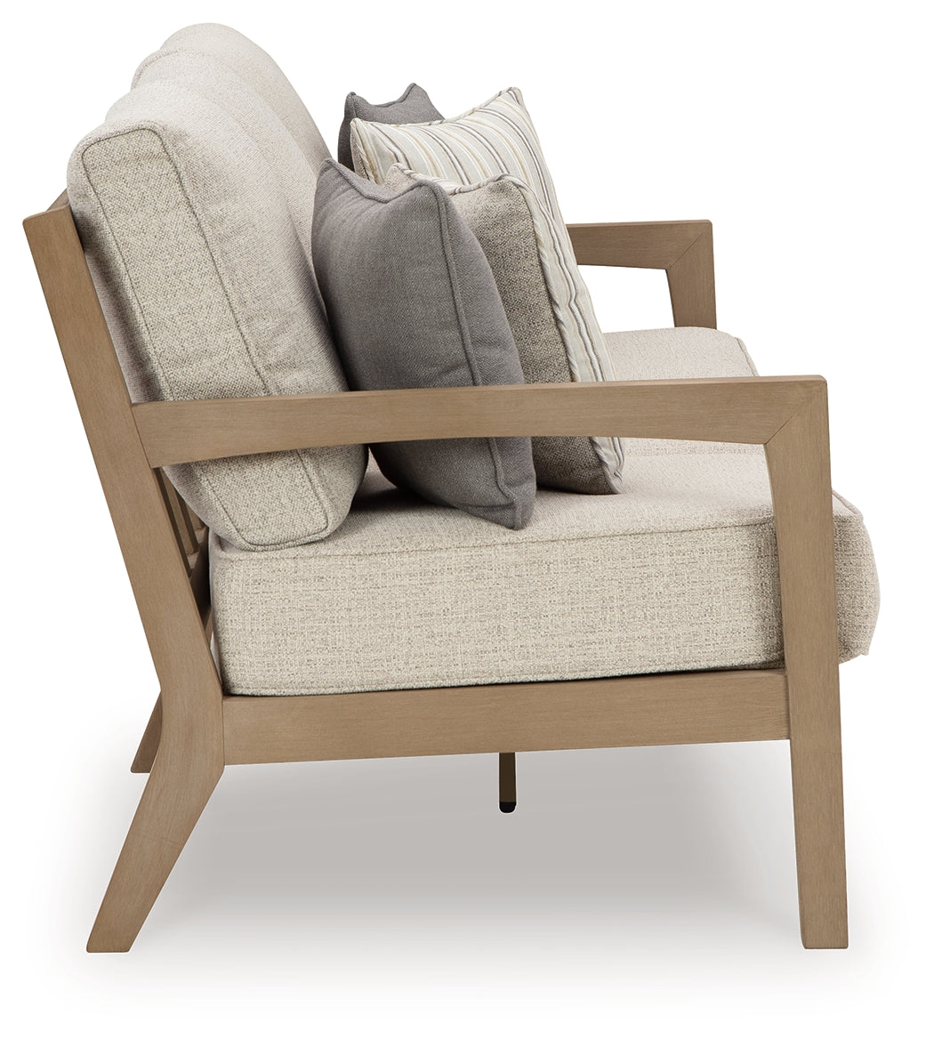 Hallow Driftwood Creek Outdoor Sofa and Loveseat with Coffee Table