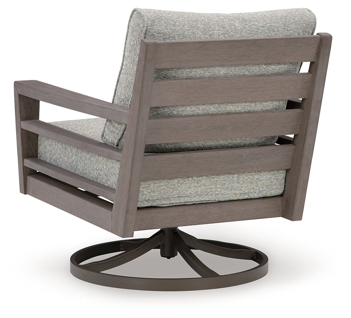 Hillside Gray/Brown Barn Outdoor Sofa and 2 Chairs with Coffee Table