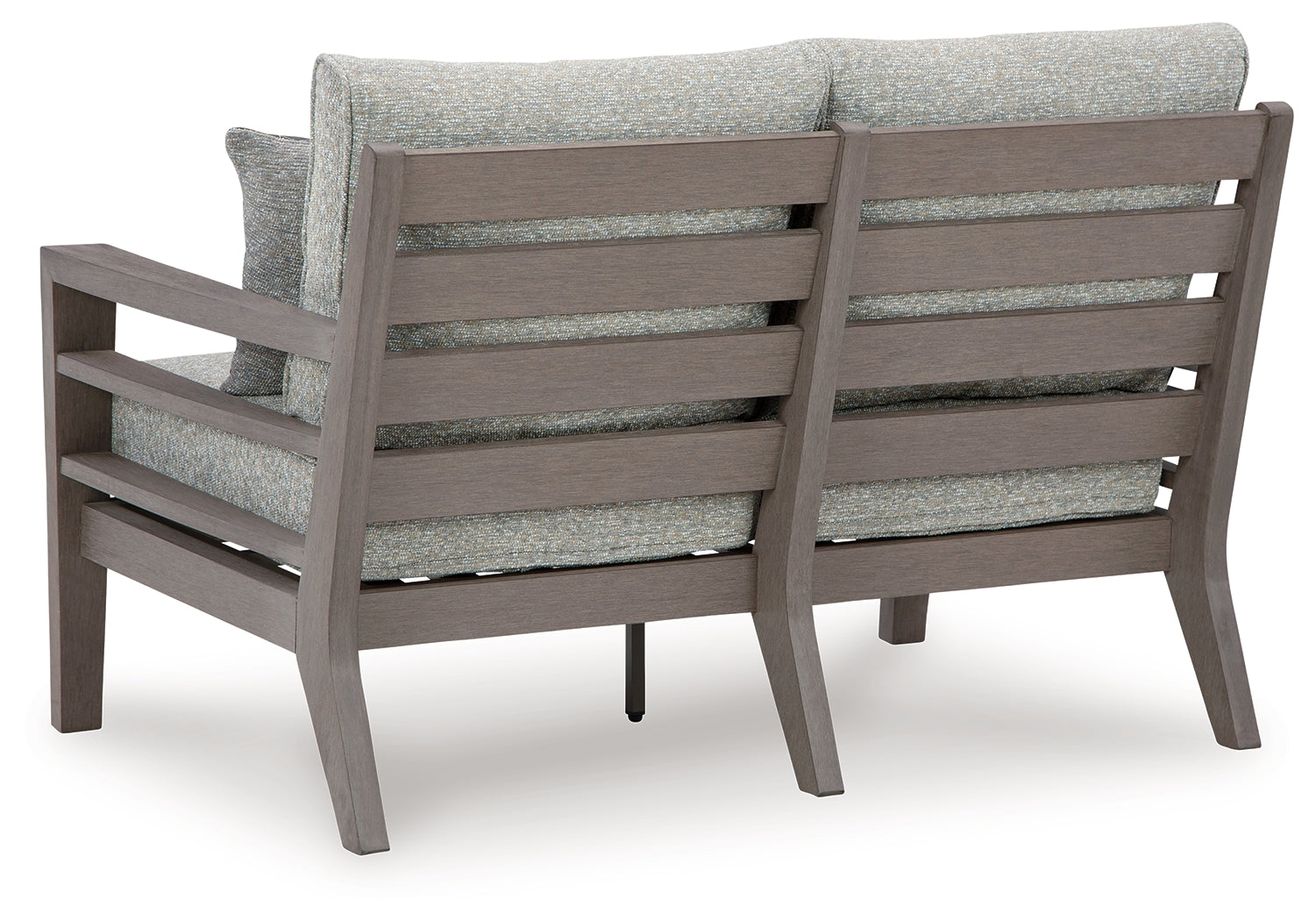 Hillside Gray/Brown Barn Outdoor Sofa and Loveseat with Coffee Table
