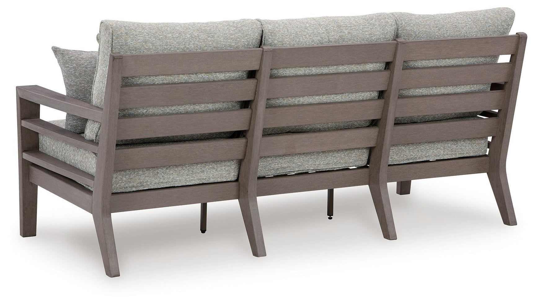 Hillside Barn Gray Brown 3-Seat Outdoor Sofa with Cushions