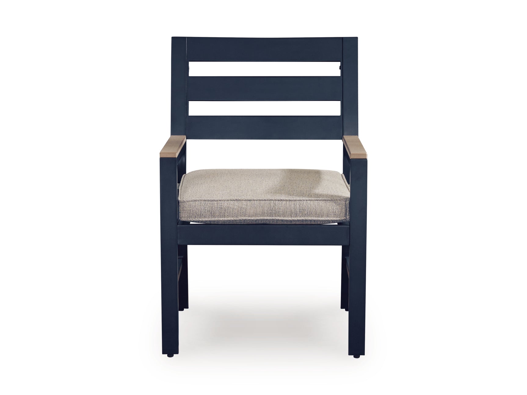 East Navy Blue/Driftwood Beach Outdoor Dining Table and 6 Chairs