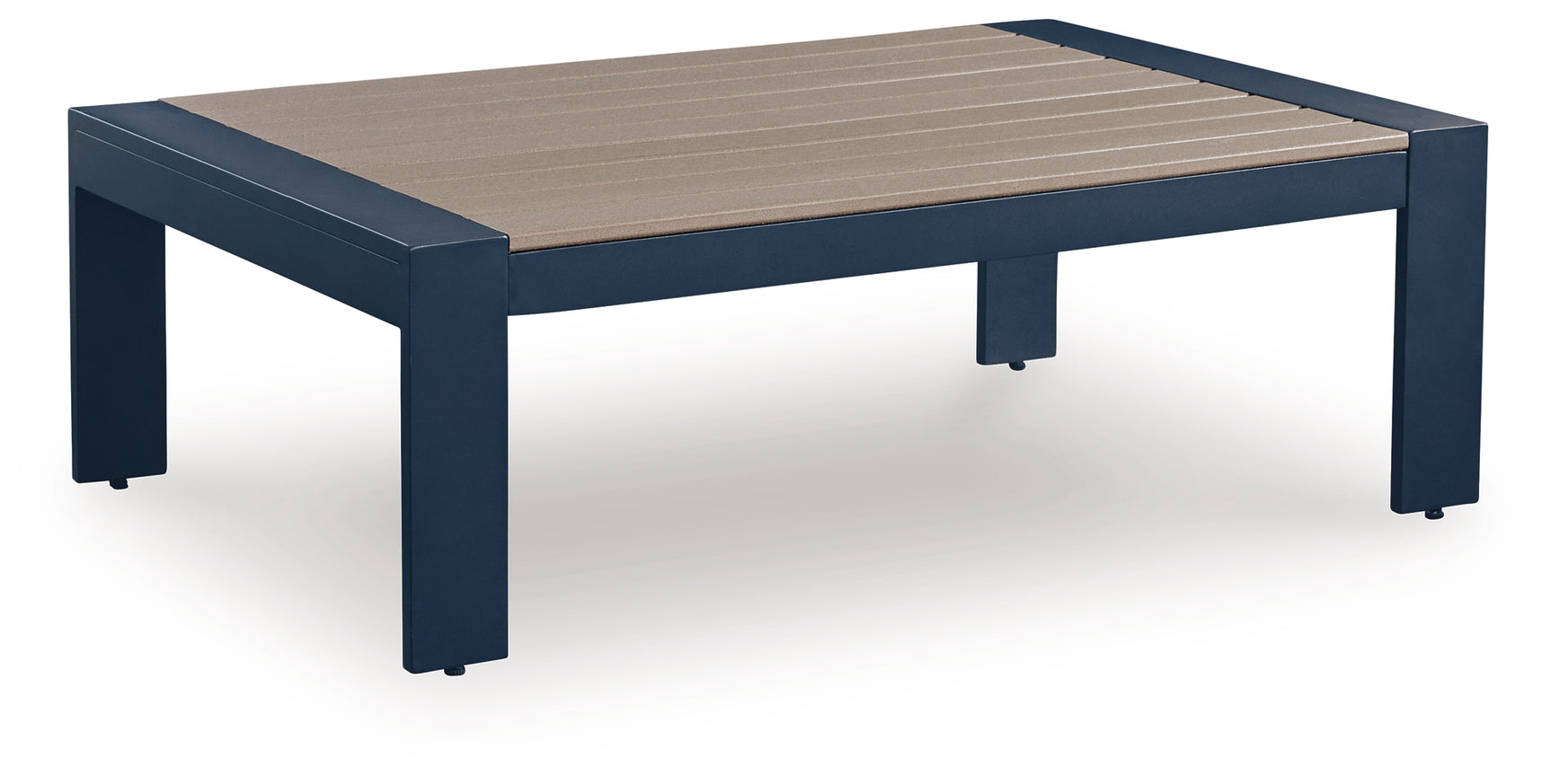 East Beach Navy Blue/Driftwood Outdoor Coffee Table